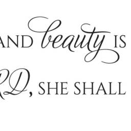 "Vinyl Wall Art Decal - Proverbs 3130 ""Charm Is Deceitful & Beauty Passing, But A Woman Who Fears The Lord, She Shall Be Praised" - thumbnail 2