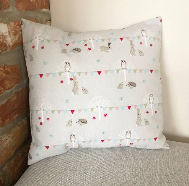 Woodland Party Cushion Cover, Sophie Allport Woodand Cover