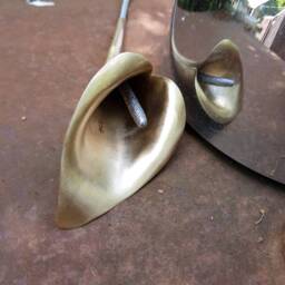 Bronze Calla Lily, Girlfriend Gift, Wife Present, 8Th Wedding Anniversary, Alternative Decor, Metal Flower, Memorial Bronze