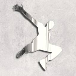 Parkour Acrylic Mirror Wall Art Custom Engraving, Reusable Decor - thumbnail 2
