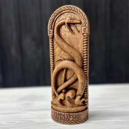 Jormungandr, Huge Monster, Scandinavian Pantheon, Viking Pagan Asatru Heathen Gods Norse Altar - thumbnail 3