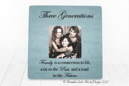 Three Generations Picture Frame, Generations, Four Mothers Day Gift For Grandma, Great Grandparents - thumbnail 1