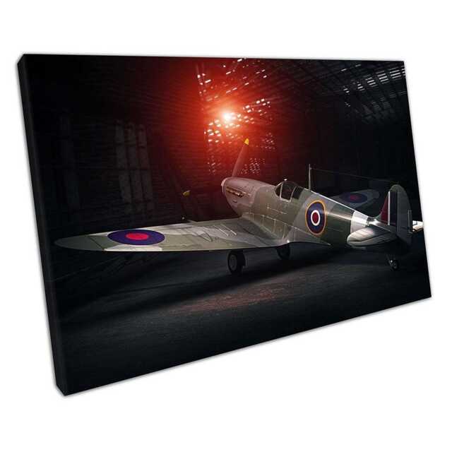 Supermarine Spitfire Wwii Fighter Plane Canvas Print - Aviation History Wall Art For Home & Office - image 1
