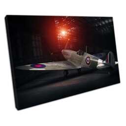 Supermarine Spitfire Wwii Fighter Plane Canvas Print - Aviation History Wall Art For Home & Office - thumbnail 1