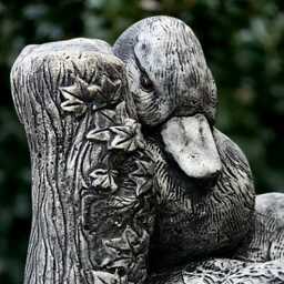 Stone Family Duck Statue Concrete Large Birds Sculpture Cement Animal Decoration Handmade Goose Duck Lover Gift Farm Ornament Yard Art - thumbnail 3