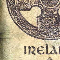 Irish Rubbing Art Print 11 X 14, Celtic Cross, Celtic, Rubbings, Ireland, Artwork, Ireland Prints, Flag - thumbnail 2