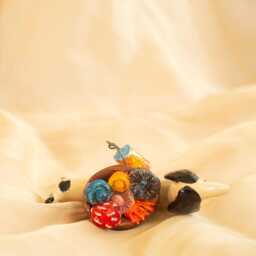 Ceramic Dachshund Lucky Dog Handcrafted Whimsical Decor - thumbnail 4