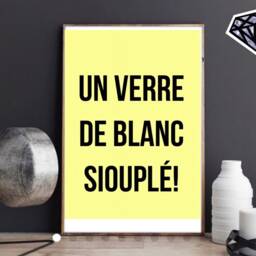 A4- French Wine Print - Bar Poster Decor- Living Room - thumbnail 3