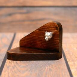 staffordshire Bull Terrier - Wooden Candlestick With Dog, Souvenir, Decoration, Limited Edition, Collection - thumbnail 2