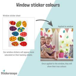 Pastel Easter Egg Window Stickers, Sticker, Sticker - thumbnail 3