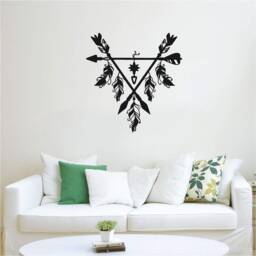 Dream Catcher Vinyl Wall Art, Decal, Sticker, Transfer, Mural, Removable, Decoration, Interior, Exterior, Peel & Stick, - 0858 - thumbnail 1
