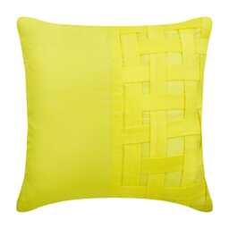 "Designer Yellow European Pillowcase 24""x24""/26""x26"