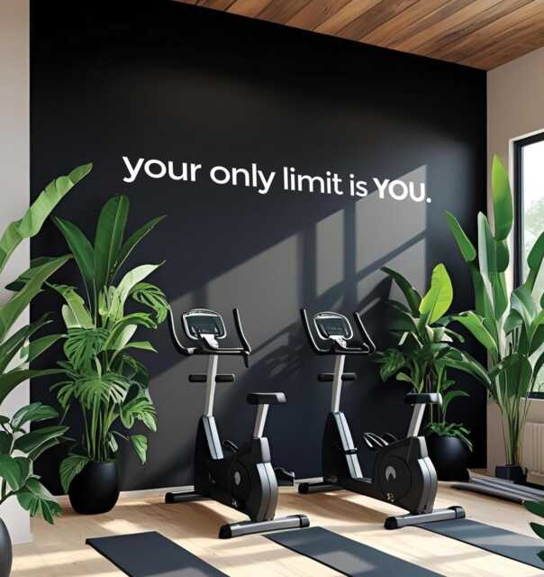 Your Only Limit Is You. Gym Wall Decal, Classroom Decor, Physical Therapy Office Sign, Business Engineering Dorm Room Sign - image 1