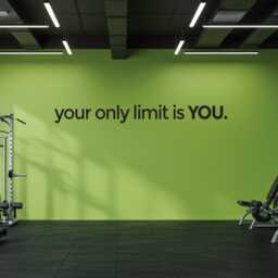 Your Only Limit Is You. Gym Wall Decal, Classroom Decor, Physical Therapy Office Sign, Business Engineering Dorm Room Sign - thumbnail 3