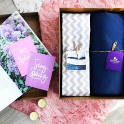 Cotton Bedding Set Of 5 Pieces in Blue & White. Flat Sheet, Fitted Duvet Cover + 2 Pillowcases. Twin Full Queen Au Eu Bed Linen - thumbnail 4