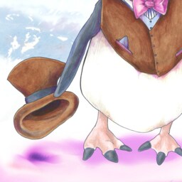 Wilhelm, Gentleman Penguin - 8x10 Or 11x14 Print Cute Animals Art - Gentlemen Series - thumbnail 3