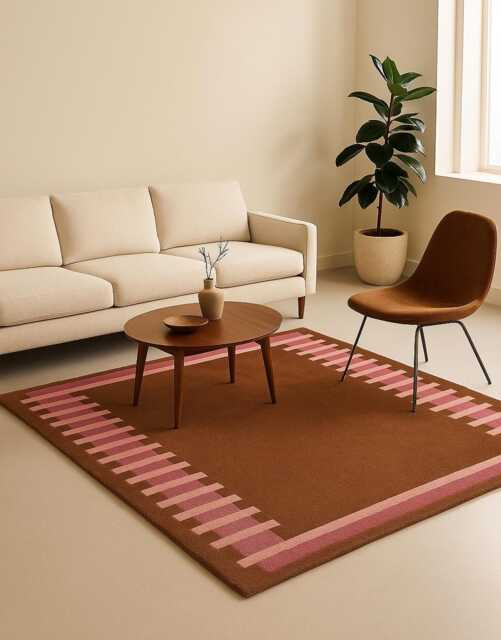 Nordic Knots, Hand Tufted Modern Aurora Rugs 100% Soft Wool Area - For Living Room Bedroom Kitchen Nursery Entryway Office Custom - image 1