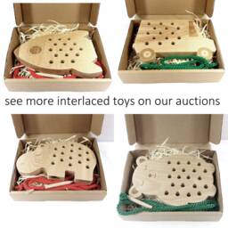 Interlaced Rocket - Wooden Toy Sensory Toys Learning Gift For Child Motor Skills Natural Wood - thumbnail 4