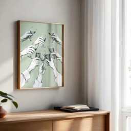 Sage Green Kitchen Print Cheers Wine Poster Trendy Picture Bar - thumbnail 2
