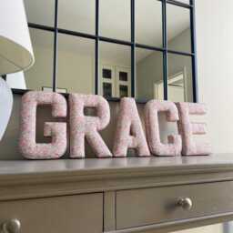 Fabric Letter - Nursery Decor Inspo Liberty Print Wall Hanging - thumbnail 2
