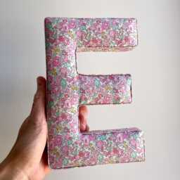 Fabric Letter - Nursery Decor Inspo Liberty Print Wall Hanging - thumbnail 3