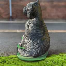 Concrete Cairn Terrier Dog Statue Outdoor Garden Pet Ornament Handmade Stone Memorial Decor Figure Lovers Gif Yard Art - thumbnail 4