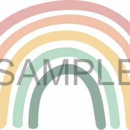 Pastel Boho Rainbow Wall Sticker Nursery Decor Decal Art - thumbnail 3