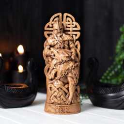 Norse God Tyr Statue - Deity Of Courage Who Faced Fenrir, Linked With Berserk Warriors Powerful Wall Hung Sculpture From North Mythology - thumbnail 4