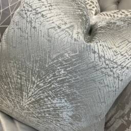 Decorative Cushion Cover, Pillow Prestigious Textiles Fabric -Dove - Silver, Cover For Sofa Or Bed, Double-Sided - thumbnail 2