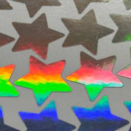 Sale Iridescent Holographic Star Wall Stickers Peel & Stick Decals - thumbnail 3