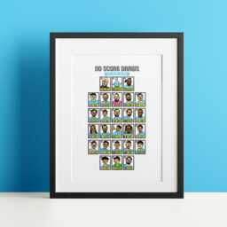 Man City 25/26 - No Score Draws Pep Edition A3 Print Of 26 Wonky Panini-style Doodles Guardiola's Manchester - thumbnail 3
