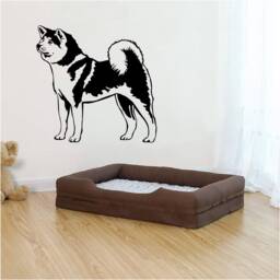 Japanese Akita Self Adhesive Vinyl Wall Art, Decal, Transfer, Mural, Interior Or Exterior Use - 32 Colours, 5 Sizes, Home Decor 1001 - thumbnail 1