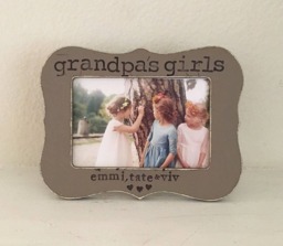 Personalized Grandpa Picture Frame Rustic Farmhouse Decor - thumbnail 1