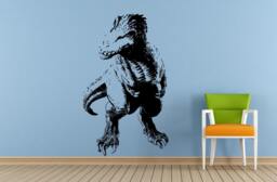 Dinosaur Ancient Animal Predator T-Rex Reptile Window Or Wall Car Vinyl Peal & Stick Removable Sticker Decal L1513 - thumbnail 1
