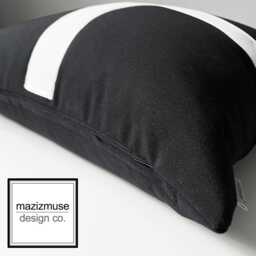 Cornwall Flag Pillow Cover in Black & White Sunbrella?? Outdoor Fabric For Housewarming, Cornish Pride Or Patio Chairs, British Cushion - thumbnail 3