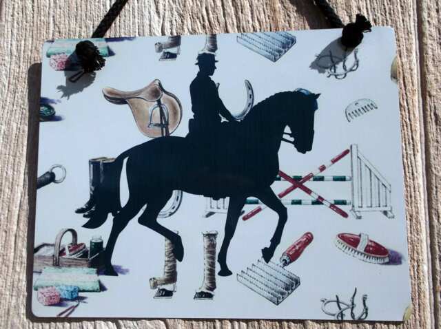 Dressage Horse-English Riding Motif - Horse Lover Gift - Barn Printed Metal Sign - Outdoor Decor - Indoor Wall Decor-Equestrian - image 1