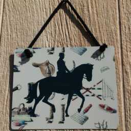 Dressage Horse-English Riding Motif - Horse Lover Gift - Barn Printed Metal Sign - Outdoor Decor - Indoor Wall Decor-Equestrian - thumbnail 3