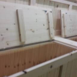 8Ft Modern Pine Monks Bench. Storage Bench, Shoe Any Size Made. Delivery Cost Shown On The 2nd Photo - thumbnail 3