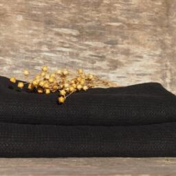 Set Of 2 Linen Bath Towels, Black Towel, Gift - thumbnail 2