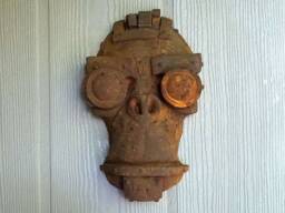 steampunk Monkey Wall Art Rusted Sci-Fi Gorilla Sculpture