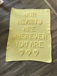 Our Hearts Are Wherever You Quick & Easy Crochet Baby Blanket - thumbnail 1