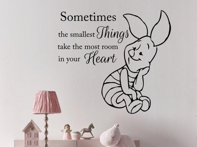 Winnie The Pooh Quote Sticker Wall Decal Art Home Decor Vinyl Mural Baby Room Piglet Nursery Ms321 - image 1