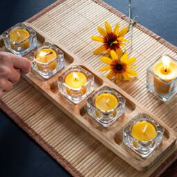 Tea Light Beeswax Candle Refills, Discount Pack, Non-Toxic, Aromatherapy Candle, Wedding Decor, Party Candles - thumbnail 4