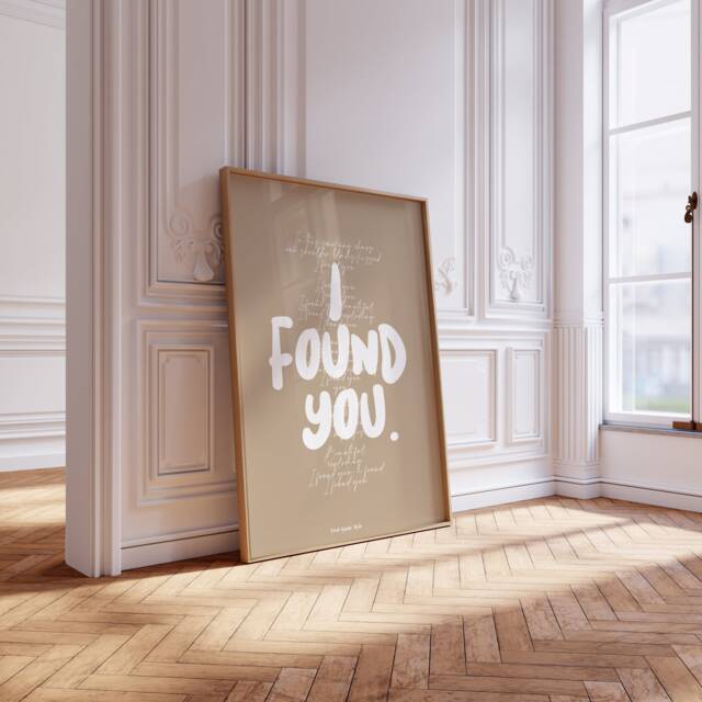 Fred Again I Found You Print, Song Lyrics, Found You Print, Fred Again, Love Quotes, Again Poster - image 1