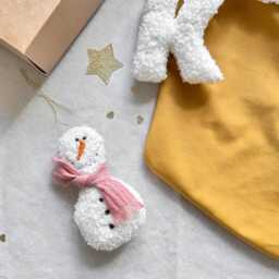 Mustard Velvet Christmas Stocking With A Boucle Cuff - Personalised Holiday Decor, Yellow Xmas Sock - thumbnail 3