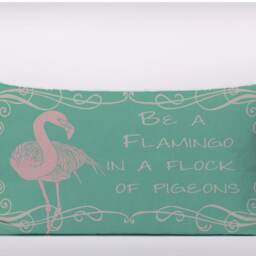 Be A Flamingo in Flock Of Pigeons - Can Customizeable Personlized -Cushion Cover Case Or Stuffed With Insert - thumbnail 2