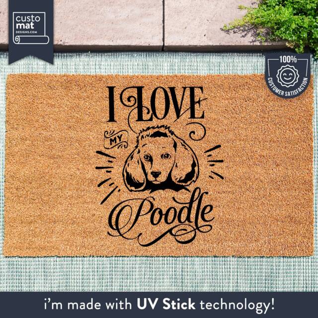 Poodle Doormat - Dog Lover Gift Decor Pet Gifts - image 1