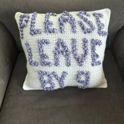 Snarky Crochet Pillow Funny Vulgar Accent Decor - thumbnail 2