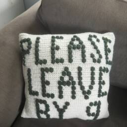 Snarky Crochet Pillow Funny Vulgar Accent Decor - thumbnail 4