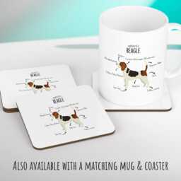 Anatomy Of A Beagle Funny Gift For Him Or Her Cushion Pillow Bedroom Decor Cs375 - thumbnail 3